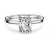 N240631 Gems Empress enstensring i 100% resirkulert hvitt gull med labratoriedyrket diamant på 2,0 ct