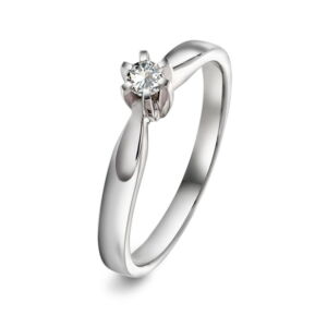 Enstensring hvitt gull med diamant, laget på EC sitt verksted i Sandnes Kan gjerne gis til ulike anledninger som bryllupsdag, jubileum eller frieri 0,20 carat TW.SI