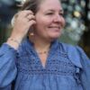 Armbånd fra Susanne Friis Bjørner armbånd og kjede med labradoritt, peridot, lys grønn serpentin og akvamarin, samt ørepynt drømmefanger med grønnkvarts