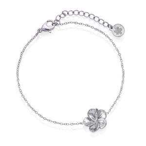 29204 Hibiscus blomst armbånd i stål fra Frida Leonore