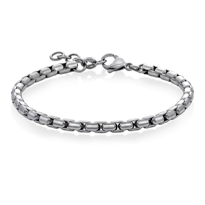 Armbånd i stål i et mønster som kalles ur