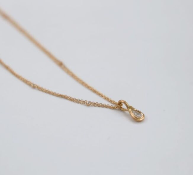 OLE LYNGGAARD COPENHAGEN Dual Collier kjede toradet med diamanter