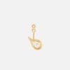OLE LYNGGAARD COPENHAGEN Under the sea Ocean Drop Solitaire stud earring pendant 0.30 ct