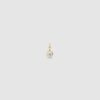 Julie Sandlau Purity pendant i gult gull med diamant
